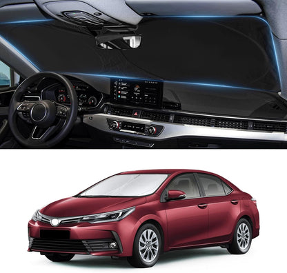 Custom Fit Corolla Windshield Sunshade for 2009-2012 2013 Toyota C-orolla Hatchback Sedan Accessories (Not for Corolla Cross) Front Window Shield Cover Sun Visor Protector Block UV Rays