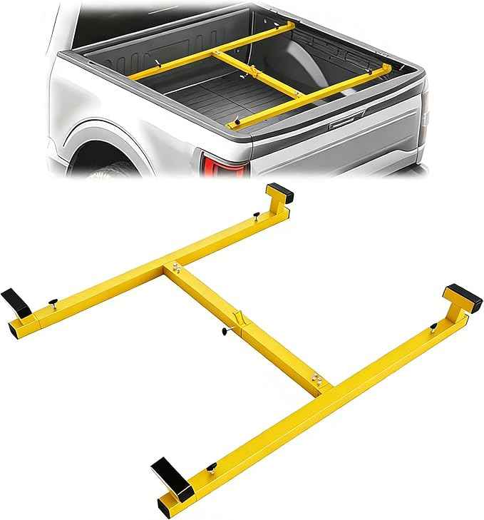 Truck Bed Lifter Box for Pickups Trucks, Heavy-Duty Truck Bed Lift Support 800 LBS Weight Capacity and Capacity Works On Beds, Yellow