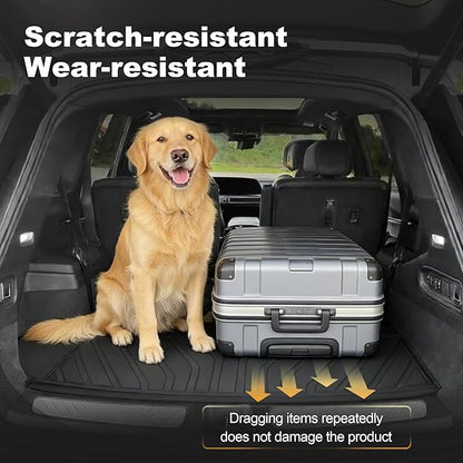 Cargo Liner & Third Row Seat Back Mats Custom Fit for Cadillac XT6 2020–2025 2026, TPE All Weather Waterproof Rear Cargo Mat Rear Trunk Liner Back Seat Cover Protector Trunk Mat Tray Pad Boot