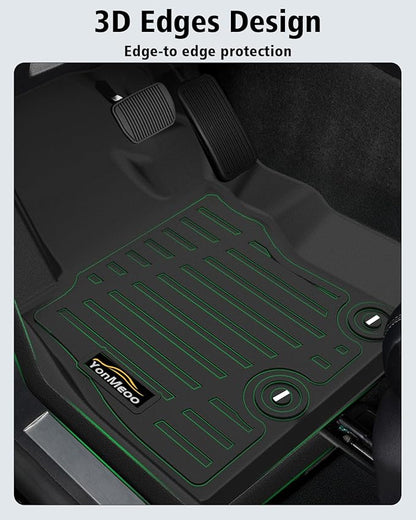 Floor Mats Fit for Forester Hybrid 2025 2026 Trunk Mat with Backrest Mat All Weather TPE Rubber Cargo Liner Back Seat Protector Full Set for Forester 2025 Plug-in Hybrid Accessories, Black