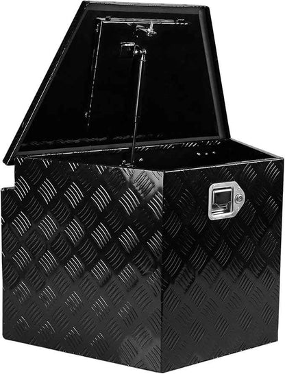 Trailer Tongue Box, Aluminum Trailer Tool Box with Lock And Keys Waterproof Plate Storage Box for Pick Up Truck Bed 28