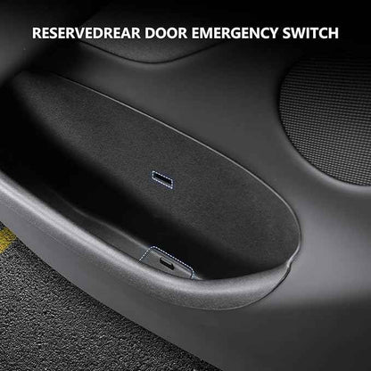 Door Storage Organizer Set for Tesla Model Y Juniper 2025 2026, 4 Pieces, Front & Rear Door Pocket Trays
