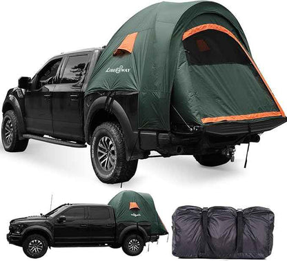 LIBERRWAY Truck Bed Tent for 2 Person, 6.4-6.7 FT Pickup Truck Tent with Waterproof Rainfly Oxford for Camping Travel Outdoor Chevy Silverado 1500 Dodge Ram 2500 Ford F-250 GMC Sierra 1500