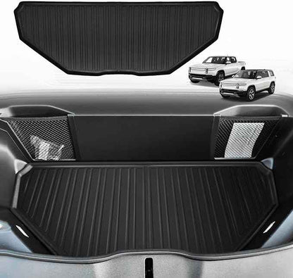 BestEvMod Gen2 Frunk Mat Compatible with Rivian R1T R1S Gen 2 All-Weather Front Trunk Mat TPE Material Rubber Cargo Liner 2025 2026 Accessories (Frunk Liner 2025+)