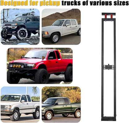 Universal Truck Bed Divider Compatible with Chevy Silverado GMC Sierra Ford Pickup Truck Beds Adjustable Foldable Cargo Organizer Manager No Drilling