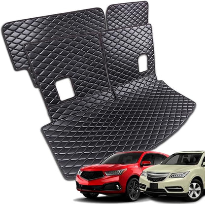 Cargo Mat for 2014-2020 Acura MDX Trunk Mat & 2ND+3RD Row Rear Backrest Mat Cargo Liners (5pcs)