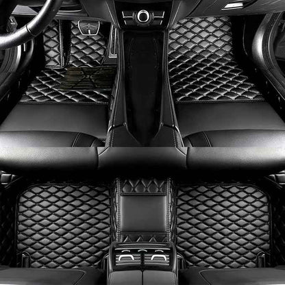 Yaruicar Custom Car Floor Mats for 2002-2026 Cadillac ATS CTS CT6 DTS Escalade Lyriq GT4 Optiq SRX SLS XT4 XT5 XT6 XTS Car Full Coverage Non-Slip Floor Liners (All Black)