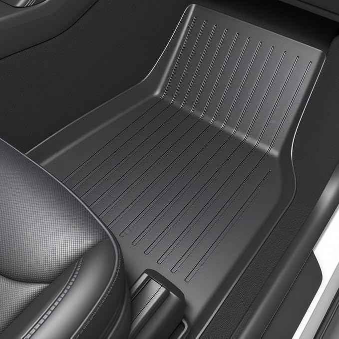 SUPER LINER Tesla Model Y Juniper 2025 2026 Floor Mats & Cargo Liners Full Set 9 PCS Extra-Thick TPE CabinProtect™ for 5-Seater | All-Weather Pet & Child-Friendly Accessories(Not for Standard)