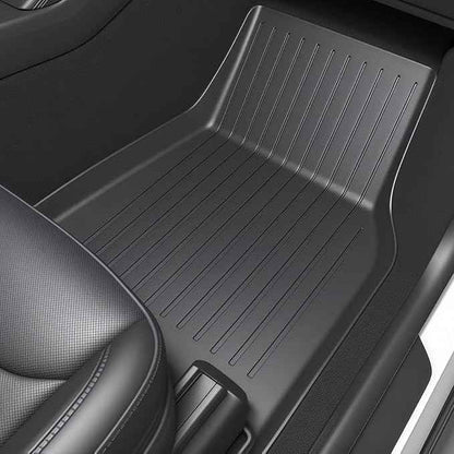 SUPER LINER Tesla Model Y Juniper 2025 2026 Floor Mats & Cargo Liners Full Set 9 PCS Extra-Thick TPE CabinProtect™ for 5-Seater | All-Weather Pet & Child-Friendly Accessories(Not for Standard)