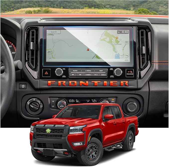 Screen Protector for Nissan Frontier 12.3" GPS Display Touchscreen 9HD Anti-Scratch Tempered Glass Compatible 2025 2026 Nissan Frontier S/SV/Pro-X/Pro-4X/SL Accessories Frontier 2025 Screen Cover
