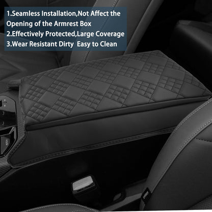 Ruiya 2025 BMW X3 Center Console Cover,for BMW 2025 X3 G45 (30 xDrive/M50 xDrive) Accessories Soft Comfy Plus Cotton Thicken Armrest Lid Cover Compatible with 2025 BMW X3 Interior Accessories