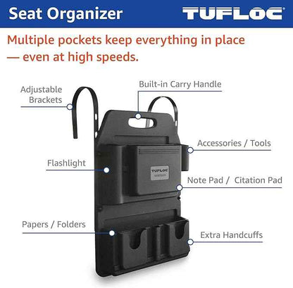 Seat Organizer for Police and Law Enforcement Vehicles - Keeps Gear Secure and Readily Accessible