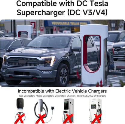 for Tesla Supercharger to CCS1 Adapter [Max 500A, 1000V] NACS to CCS Electric Vehicle Charging Adapter DC Fast Charging Fit for Rivian, Ford, GM, Volvo, Polestar EVs at Tesla Superchargers