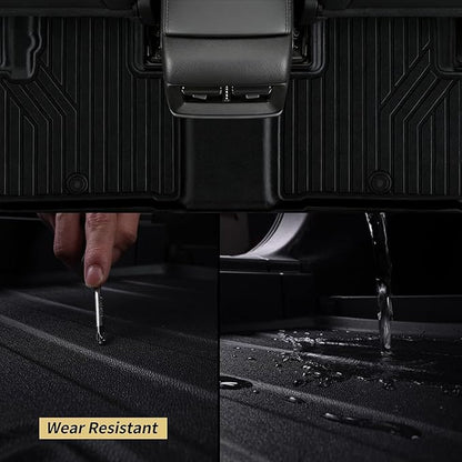 Floor Mats for 2026 Hyundai Palisade Gas Accessories, fit SE、SEL、SEL Convenience、SEL Premium、Limited、XRT、Calligraphy,TPE All Weather Protection Full Coverage Trunk Liner & Floor Liner for Palisade