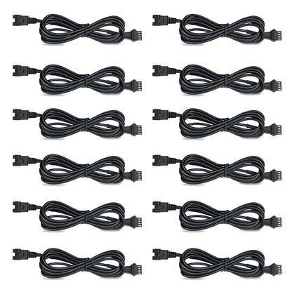 12 Pcs 4 Pin RGB Extension Cable RGB Wire for Motorcycle LED Light Underglow Kit, Compatible with ATV Car Trucks Rock Lights & Neon Strips (60 Inch)
