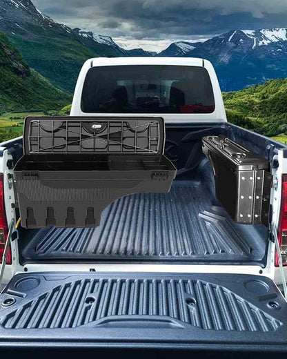 SCITOO Left Driver Side Truck Bed Tool Box for Dodge Ram 1500/2500/3500 2002-2010 for Dodge Ram 3500 2010-2018,Multi-Compartment Dividers Organized Storage,Heavy Duty & No-Drill Installation