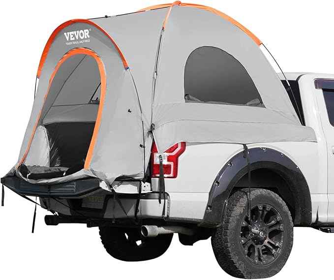 VEVOR SUV and Pickup Truck Camping Tents, Waterproof Double Layer Design with Carry Bag, Accommodates 2-9 Persons for Outdoor Activities