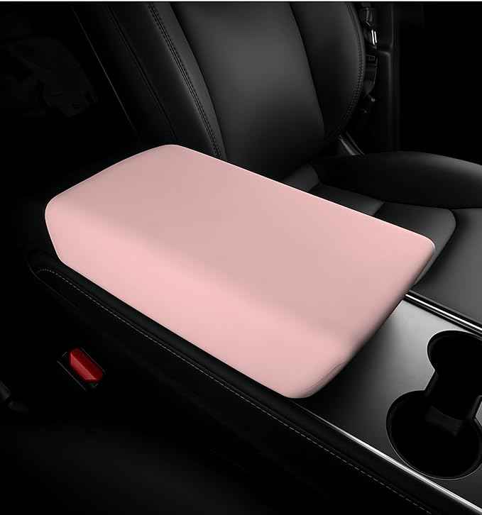 frani Center Console Cover 5Pcs Set for Tesla Model 3 2021-2023 Model Y 2021-2025(Not for My Juniper),Tesla Interior Center Console Cover Decor Accessories Pink
