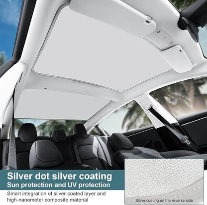 Roof Sunshades for Tesla Model 3 2026, Upgraded 3.0 [Cooling Tech, Heat Insulation] Sunroof Shade for 2024-2026 New Tesla Model 3 Highland Accessories