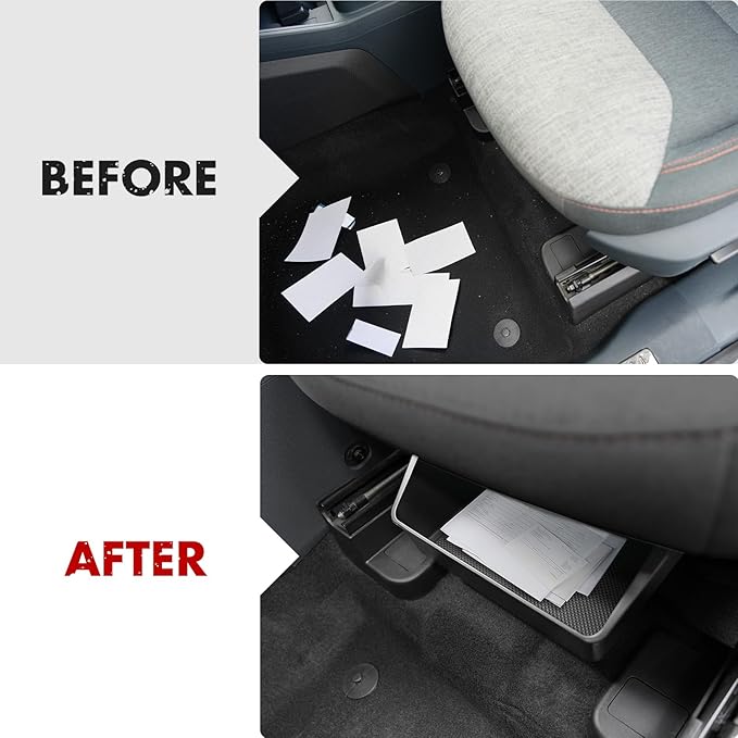 Mabett Under-Seat Storage Box for Ford Maverick Power Seat 2022-2025, Front Row Electric Seat Underseat Organizer Accessories