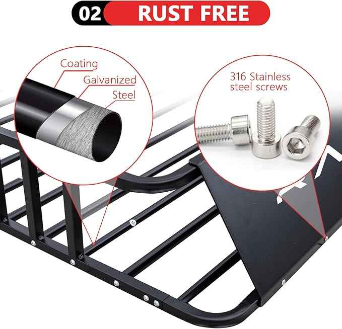 74” x 39” x 8” Small SUV Roof Rack Cargo Basket
