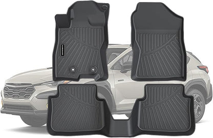 TPE Floor Mats for 2024 2025 2026 Subaru Crosstrek All Weather Car Floor Liners Fit Toyota Corolla Accessories Black