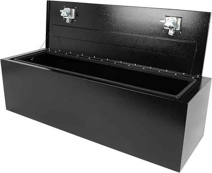 SCITOO 48" Iron Truck Bed Tool Box,Heavy Duty Crossover Storage for Most Full Size Pickups,Lockable Weatherproof Chest,Fits 48"WX16"DX16"H Truck Beds,Easy Access to Load and Unload