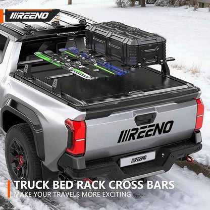Adjustable 68.8" Truck Bed Rack Cross Bars (2PCS), Heavy-Duty Aluminum T-Slot Crossbars Compatible with Mid-Size Trucks & Retractable Tonneau Covers with Rail System, Kayak & Bike Rack