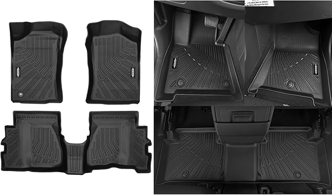 Custom Fit Floor Mats for 1995-2004 Toyota Tacoma(Only Fit for Tacoma XtraCab 1995-2004), All Weather TPE Floor Liners, Odorless Full Set Interior Accessories(Not for Double Cab)