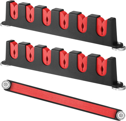 2 Pcs Magnetic Fishing Rod Holder for Car Fishing Pole Rack Vertical Rod Storage Holders for Truck Bed Boat Wall Garage Door