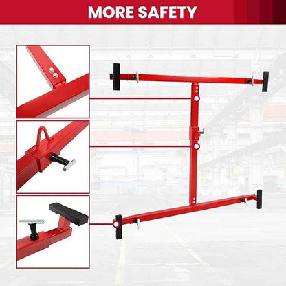 HECASA Truck Bed Lifter Box Lift for Lift Truck Beds Universal Adjustable Red Steel Powder Coated 800LB Capacity