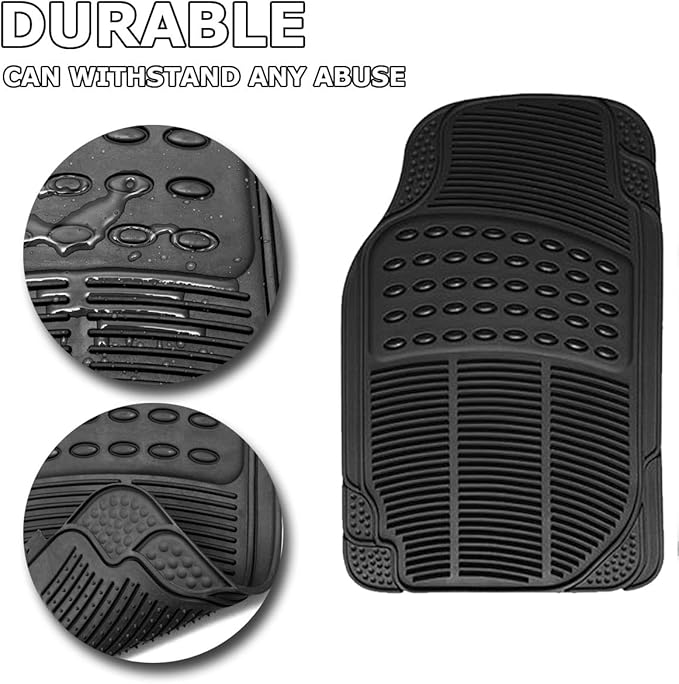 Vaygway Car Mats, All Weather Floor Mats for Cars, Auto Floor Mat, Car Mat Full Set, Automotive Carpet & Cargo Liners, Cars Carpet 4 Pc