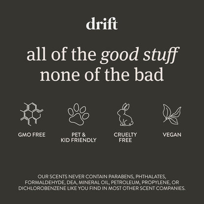 Drift Car Air Freshener Starter Kit - Wooden Deodorizer - Vehicle Odor Remover - Auto Scent Diffuser - Long-Lasting Car Freshening - Amber 3 Pack - CLIP INCLUDED