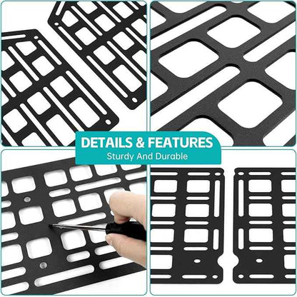 Side Truck Bed Molle Panel Rack System Compatible with 2019-2025 Chevy Silverado/GMC Sierra 1500 5.8FT Accessories Cargo Storage Organizer Tools Rack for 19-25 Chevrolet Silverado Accessories