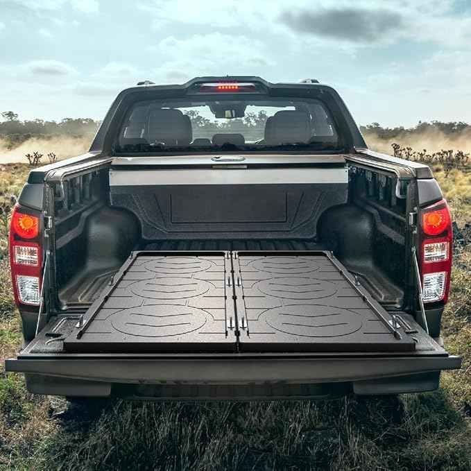 LECARDIO Heavy Duty Slide-Out Truck Bed Cargo Tray,Pull-Out Storage Organizer for Pickup Trucks,Fits 5'5" Beds & Longer