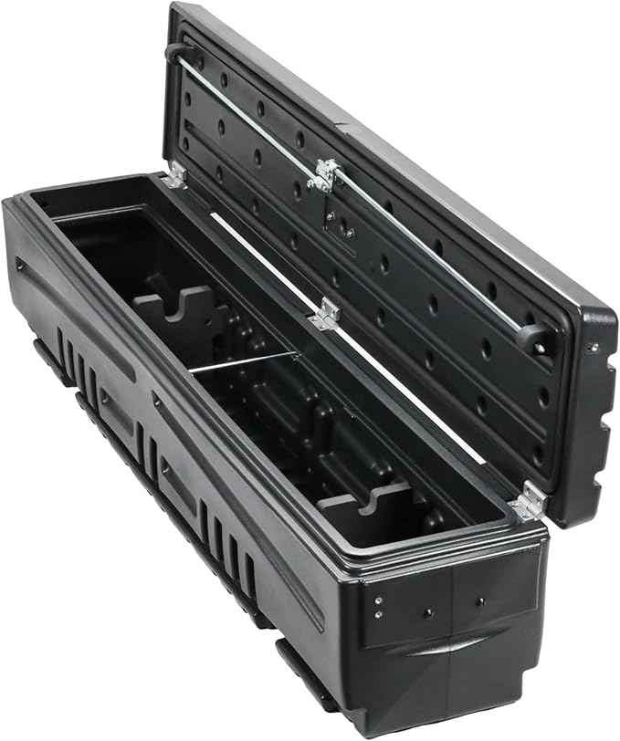 DU-HA DuHa 70801 Side Toolbox and Gear Storage Humpstor | Lockable Lid fits Under Most Tonneau Covers | Black Heavy-Duty Truck Bed Multifunctional Organizer | Enhanced Security | Proudly Made in USA