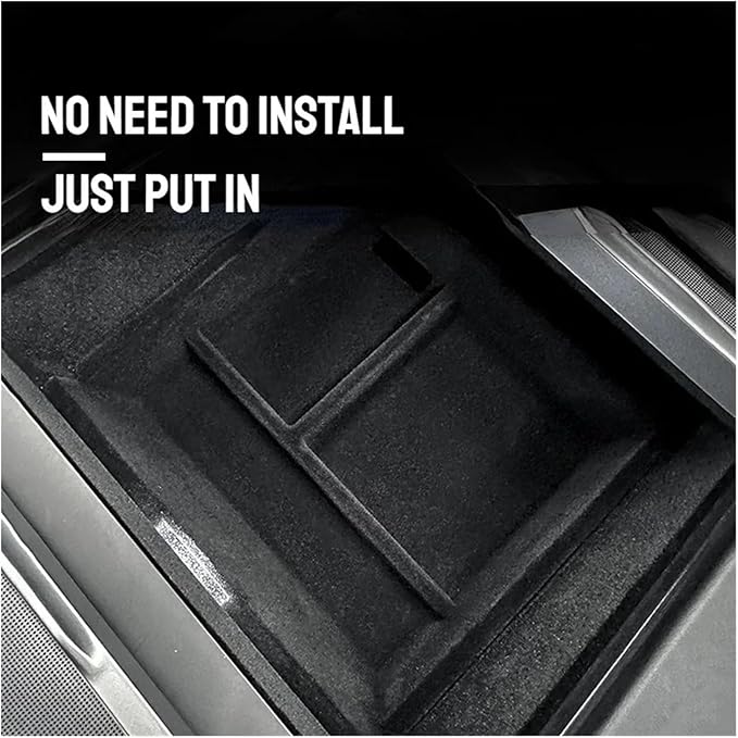 Car Storage Box Compatible For Tesla Model 3 2024 Center Armrest Hidden Box Cup Holder Console Organizer Car Box Accessories(B(ABS))