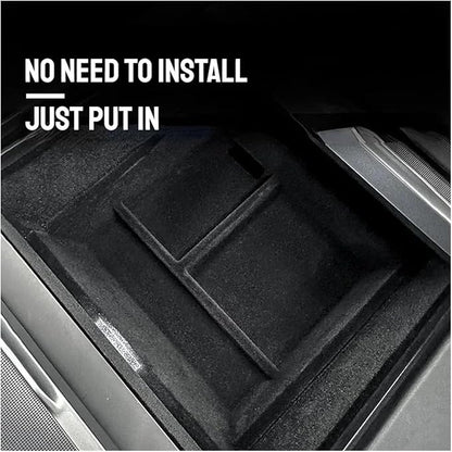 Car Storage Box Compatible For Tesla Model 3 2024 Center Armrest Hidden Box Cup Holder Console Organizer Car Box Accessories(B(ABS))