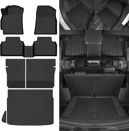 Custom Fit Floor Mats for Kia K4 Hatchback 2026, All Weather TPE Floor Liner & Trunk Mat & Backrest Protectors, Odorless Full Set Interior Accessories
