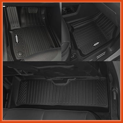 Custom Fit Floor Mats for Kia Soul 2010-2013, All Weather TPE Floor Liners with Trunk Mat & Backrest Protectors, Odorless Full Set Interior Accessories