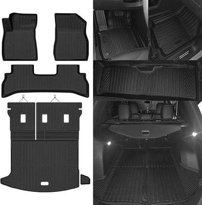 Custom Fit Floor Mats for Buick Encore GX 2020-2026(Only Fit FWD), All Weather TPE Floor Liners with Trunk Mat & Backrest Protectors, Odorless Full Set Interior Accessories