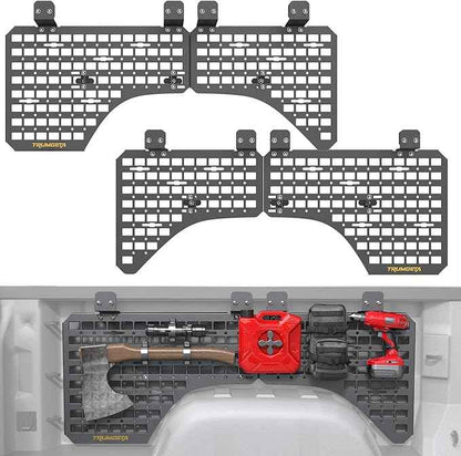 Aluminum Side Bed MOLLE Panel Fit for 2019–2026 Chevy Silverado 5.8FT, Easy No-Drill Install, Heavy-Duty Truck Bed Organizer Rack System for Tools Gear Accessories