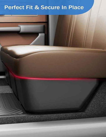 FengYu Under Seat Storage Box - Compatible with 2019-2026 Dodge Ram 1500 Crew Cab (New Body Style),Heavy-Duty Truck Organizer Under Back Seat Organizer Box