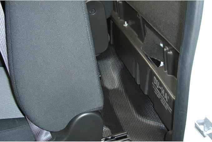 DUHA 10058 Behind-The-Seat Storage Unit fits 2007-2019 Chevy Silverado/GMC Regular Cab Models | Black Heavy-Duty Back Seat Organizer | Includes Dividers