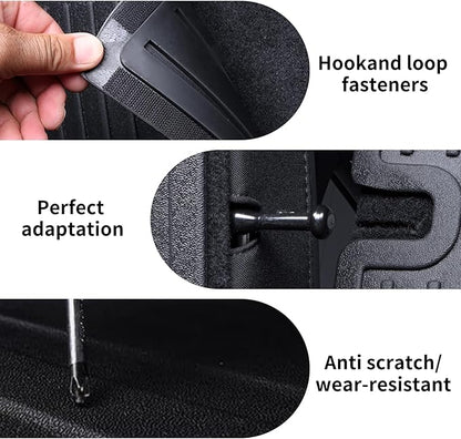Cargo Mat with Backrest Protection for 2025 2026 Toyota 4Runner (Only for Hybrid), TPE All Weather Protection Cargo Liner with Velcro Rear Seats Backrest car 4runner 6th gen Accessories-Black