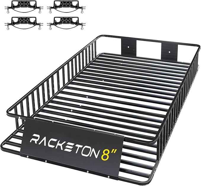 74” x 49” x 8” Large SUV Roof Rack Cargo Basket