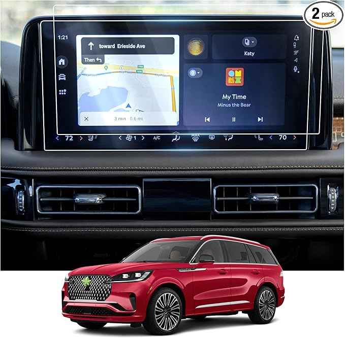 Ruiya Screen Protector for 2025 Lincoln Aviator 13.2" Touchscreen,for Lincoln 2025 Aviator Accessories 2PCS Anti-glare Nano Films Compatible with 2025 Lincoln Aviator Premiere/Reserve/Black Label