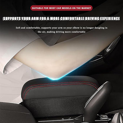 Car Armrest Storage Box Organizer for Tesla Model 3 Model X Model Y Model S, Forearm Wrist Support Adjustable Center Console Armrest Pad Car Seat Gap Filler Organizer