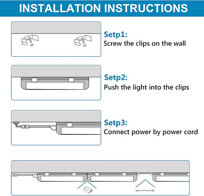 (6-Pack, 8FT LED Shop Light, U Shape Integrated T8 LED Tube Light,18800LM, 144W, 6000K Cold Light, 8 Foot Linkable Shop Lights W/Built-in ON/Off Switch for Warehouse, Workshop