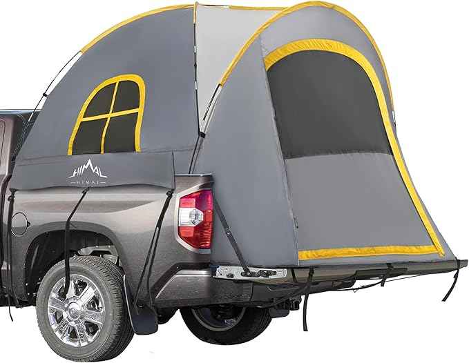 Pickup Truck Tent, Waterproof PU2000mm Double Layer for FT Truck Bed, Portable Bed Tent for Camping